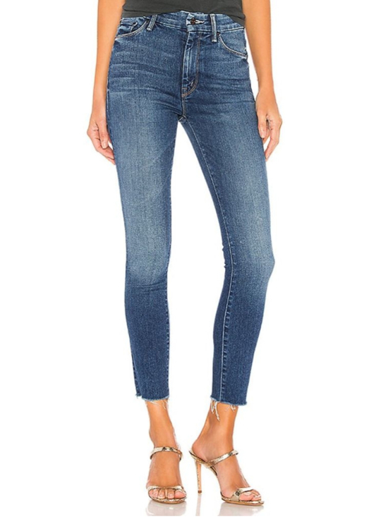 MOTHER Denim - MOTHER High Waist Looker Skinny Jeans Ankle Fray Size 27